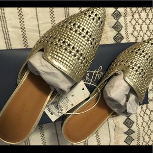NWT gold mules size 6.5 from Universal Thread